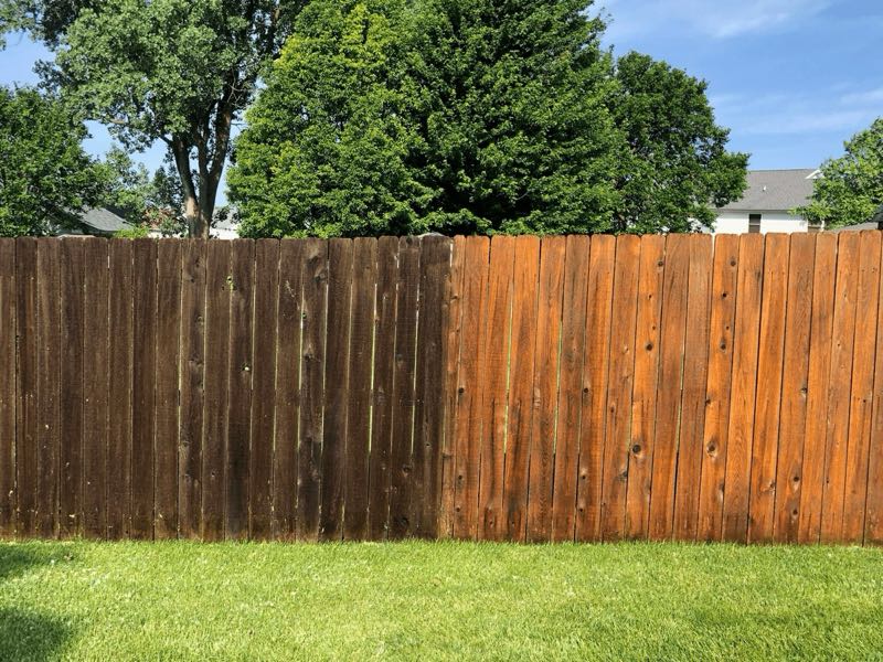 Fence Staining near Hurst